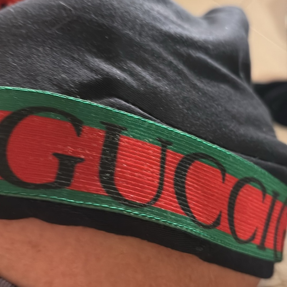 Gucci black Joggers: lounge pants w/GUCCI StripeS. TOTAL GUCCI VIBES